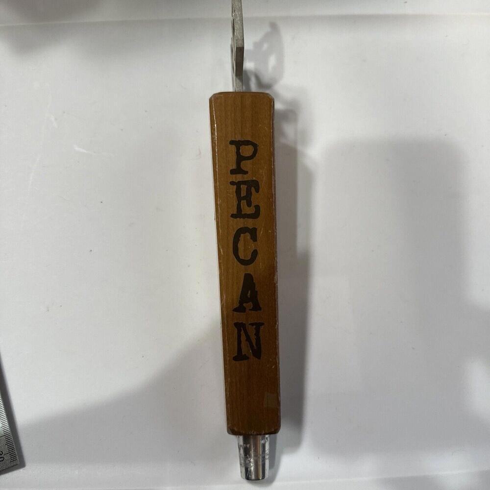 512 Brewing Co. Pecan Porter Craft Austin Texas Brewery Wood Beer Tap Handle - Picture 2 of 6